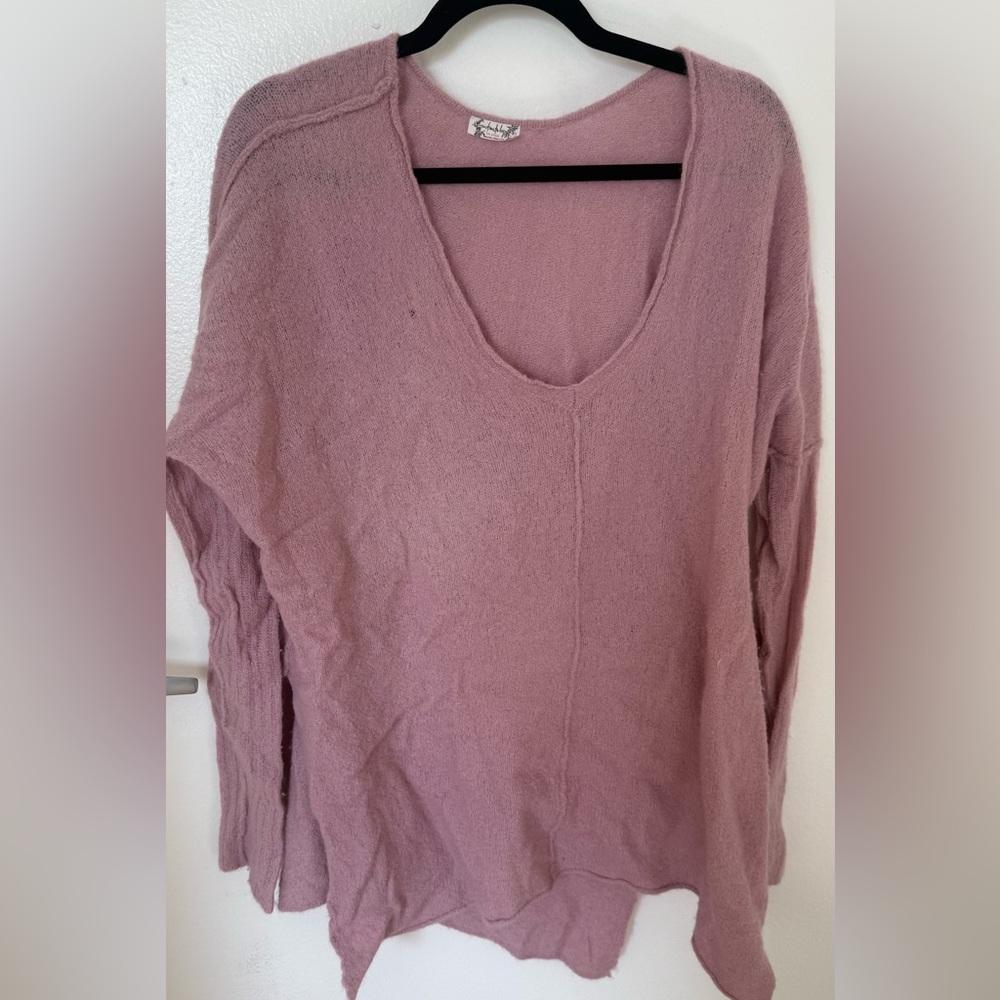 Free People Lightweight Pink Sweater S